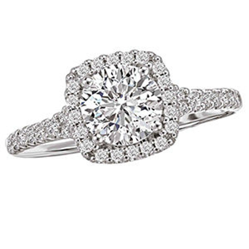 Picture of Halo Semi-Mount Diamond Ring | Diamond Engagement Rings