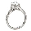 Picture of Pear Halo Semi-Mount Diamond Ring | Diamond Engagement Rings