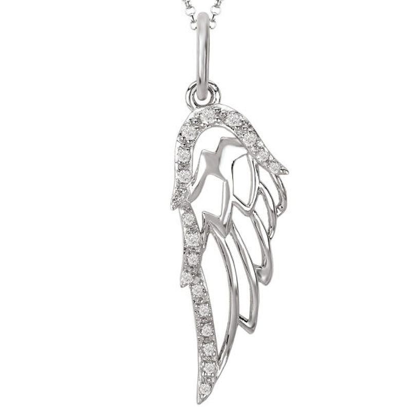 Picture of Diamond Angel Wing Pendant