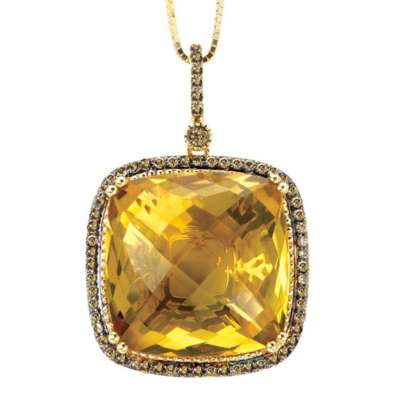 Picture of Ladies Honey Quartz Pendant