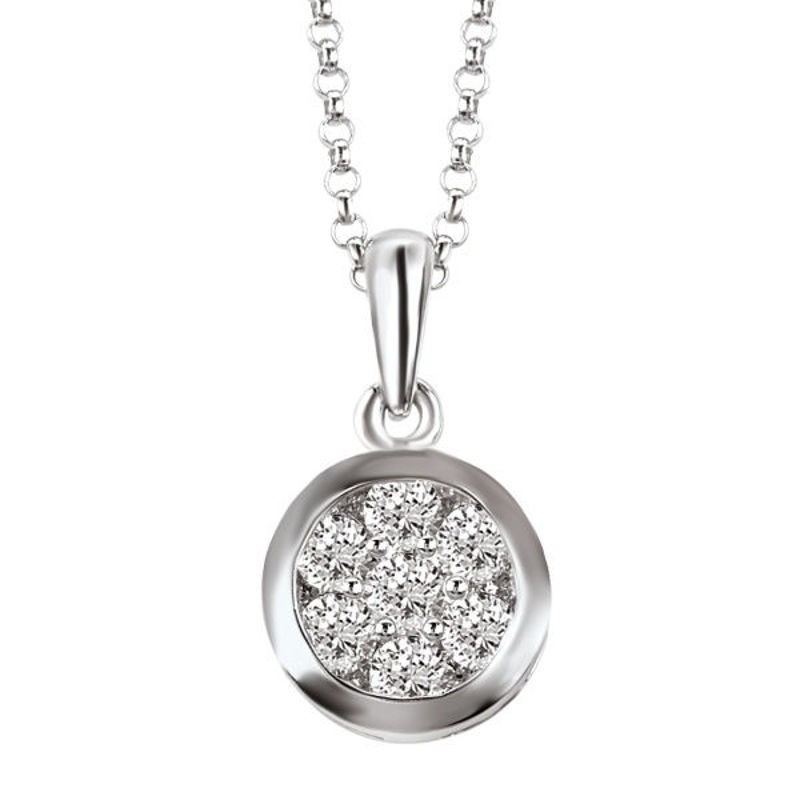 Picture of Ladies Diamond Pendant with Chain