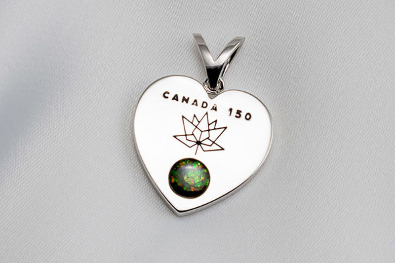 Picture of Canada 150 Official Silver Heart Pendant