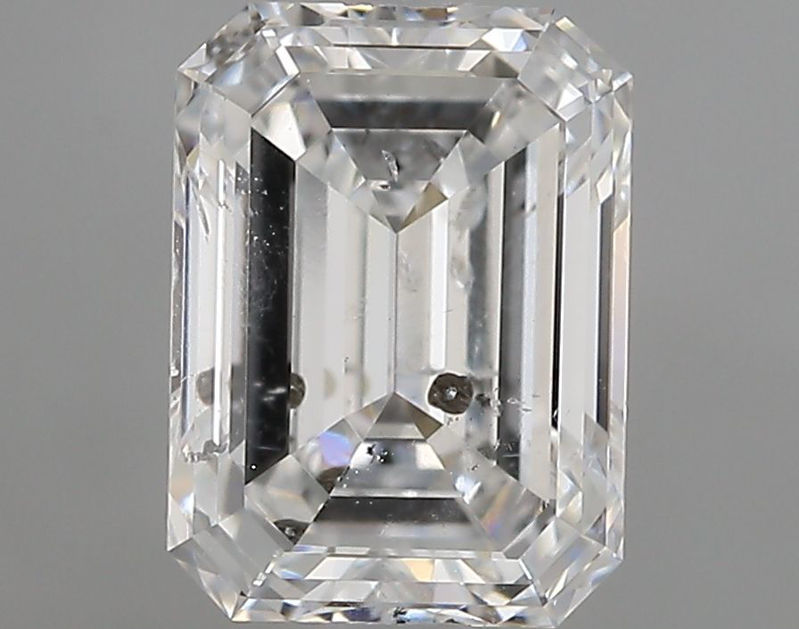 Picture of 0.91 carats EMERALD GIA certified Loose diamond, F Color | I1 clarity