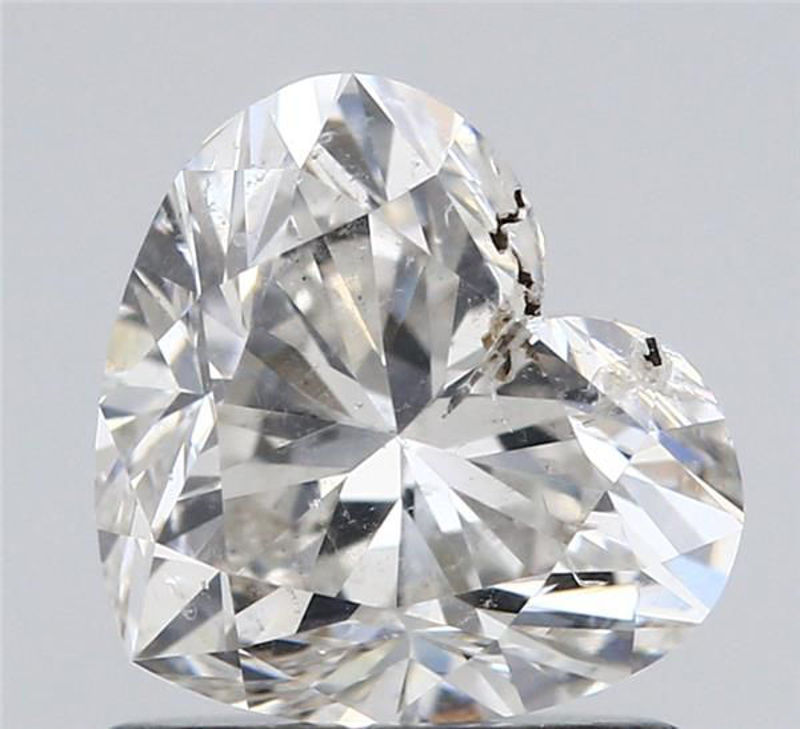 Picture of 1 carats HEART HRD certified Loose diamond, G Color | SI2 clarity