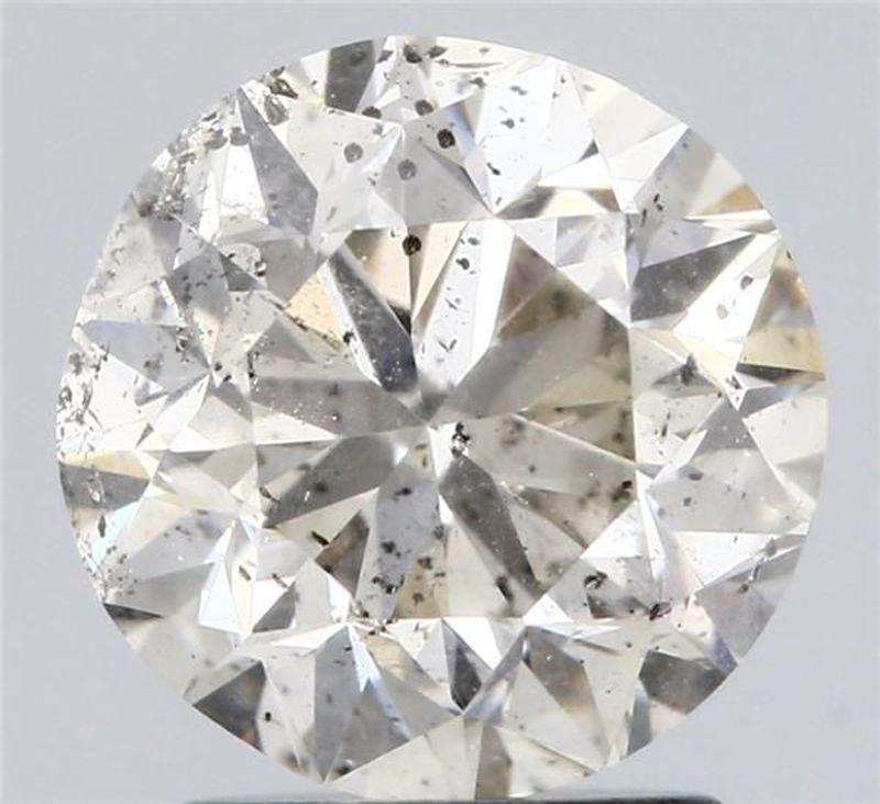 Picture of 2 carats ROUND HRD certified Loose diamond, J Color | SI2 clarity | F cut