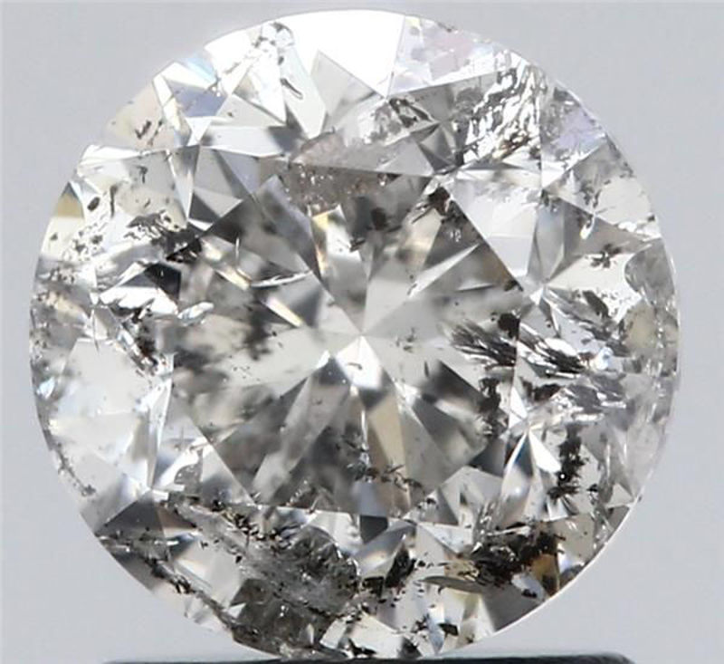 Picture of 1.51 carats ROUND HRD certified Loose diamond, H Color | I1 clarity | F cut