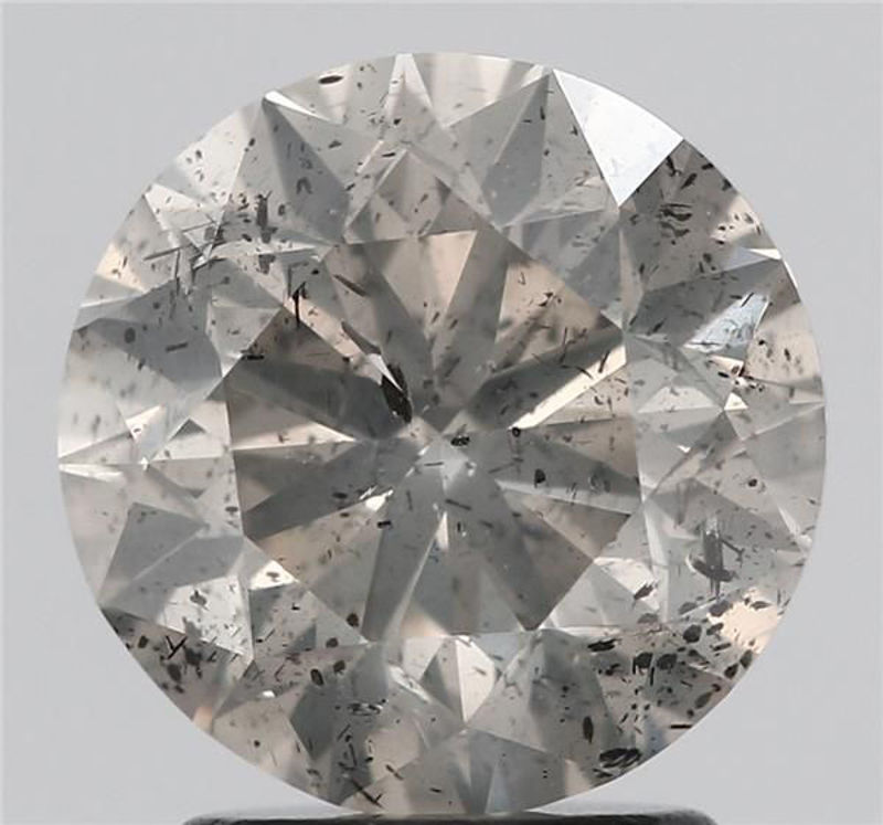 Picture of 2.23 carats ROUND HRD certified Loose diamond, K Color | I1 clarity | VG cut