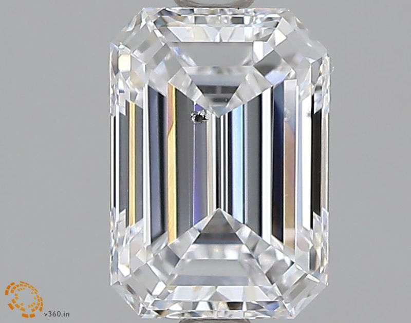 Picture of 1.51 carats EMERALD GIA certified Loose diamond, D Color | SI1 clarity